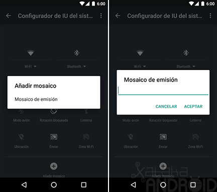 Ajustes Rápidos Personalización