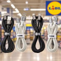 Hoy en Lidl, los cables trenzados baratos para tu móvil. Cuestan menos de 3 euros y son compatibles con Power Delivery 