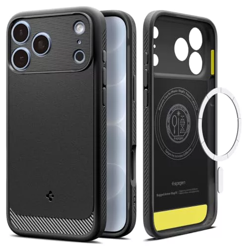 Spigen Funda Rugged Armor MagFit para iPhone 18 Pro MAX/iPhone 17 Pro MAX