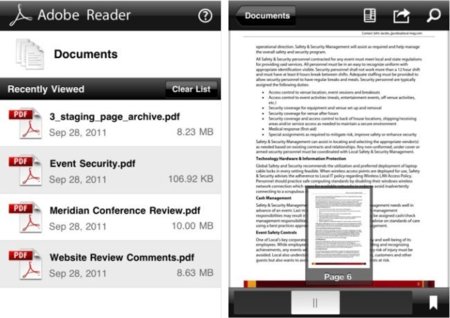 Adobe Reader llega a iOS con características más que interesantes