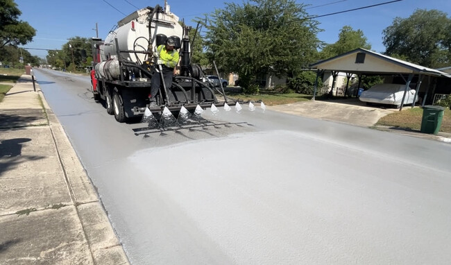 Asfalto pintar las calles Los Ángeles no es buena idea