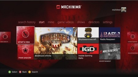 Xbox 360 recibe la aplicación oficial de Machinima