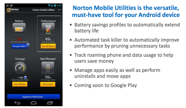 Norton Mobile Utilities