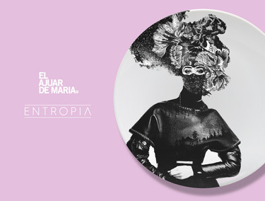 Espacio, tiempo y moda son los protagonistas de Entropía la nueva vajilla de El Ajuar de María