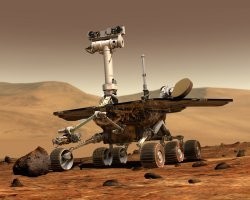 El robot Spirit y los volcanes marcianos
