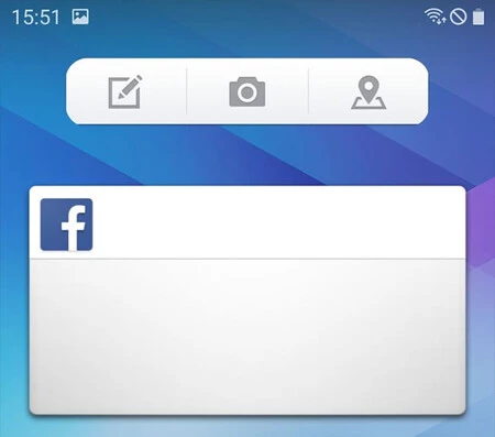 古い Facebook ウィジェット