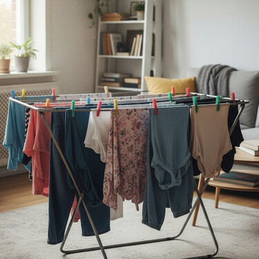 Adiós al tendedero de siempre: esta es la solución más efectiva para tender sábanas y colchas dentro de casa en días de lluvia 