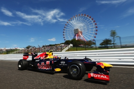 Mark Webber marca el mejor tiempo en los libres del Gran Premio de Japón