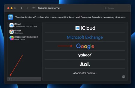 cuentas de internet mac