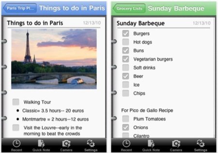 OneNote, Microsoft lanza una aplicación de notas para el iPhone e iPod touch