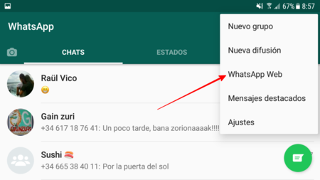 como encontrar whatsapp web en mi celular