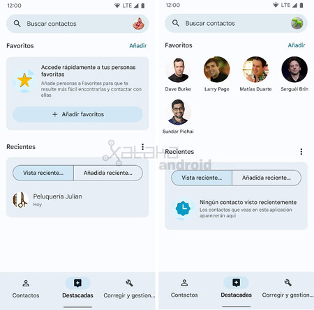 Contactos Destacadas