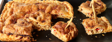 Empanada de pollo y chistorra con pimientos del piquillo, la receta perfecta para compartir