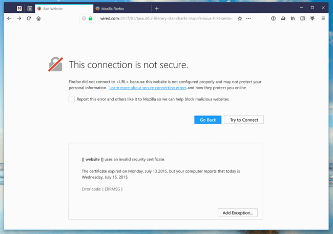 Https Error Firefox 57