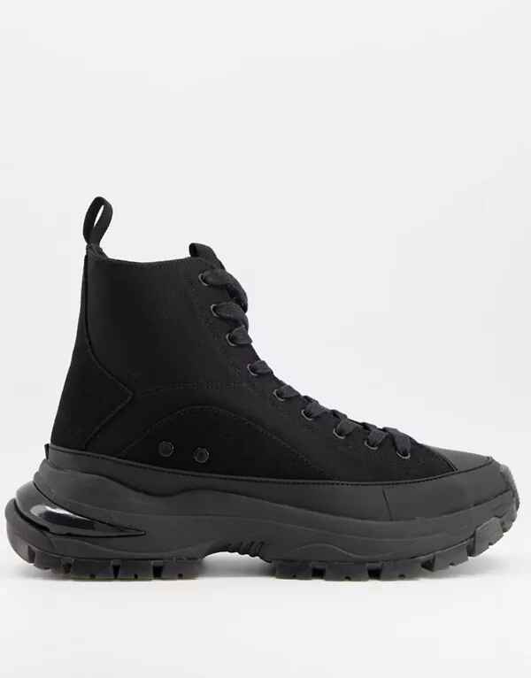 Zapatillas de bota alta y lona de ASOS DESIGN