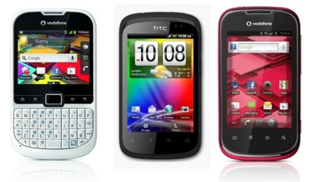 Vodafone lanza una nueva gama de smartphones básicos por tres euros mensuales