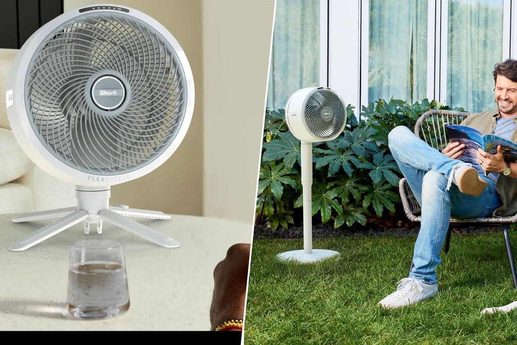 De pie o de sobremesa: este ventilador Shark (que está rebajado) será tu mejor compañero en casa este verano