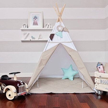 Tent Teepee Skandinavian White 2