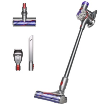 Aspirador escoba - Dyson v8™ Advanced, Potencia succión 130 AW, Autonomía 40 min, Accesorios, Níquel