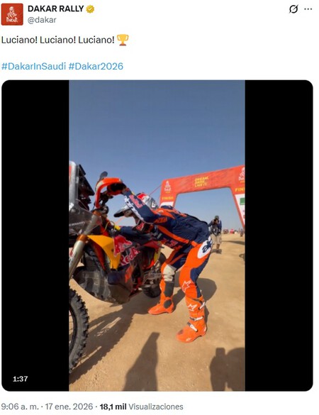 Benavides Dakar 2026