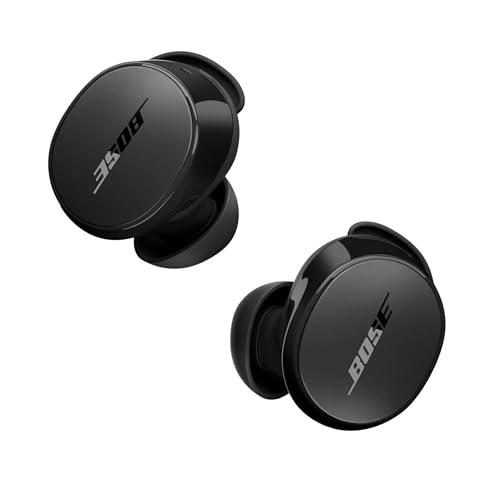 Bose QuietComfort Earbuds True Wireless, Auriculares con Bluetooth con cancelación de Ruido Activa y micrófono, Tecnología Deep Bass y clasificación IPX4, hasta 8,5 Horas de autonomía, Negro