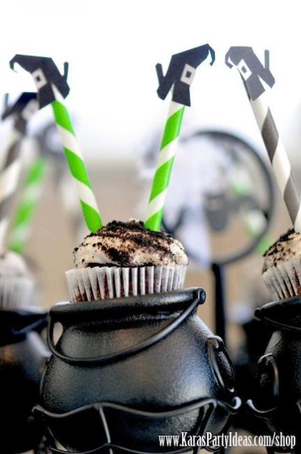 cupcakes de bruja