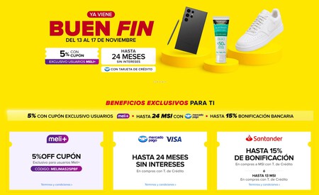 Promociones Buen Fin 2025 Mercado Libre Mexico Ofertas Descuentos
