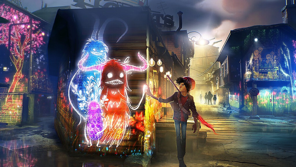 Los monstruos cobran vida con la ayuda de un pincel mágico en esta colorida y emotiva aventura de PlayStation Plus Los monstruos cobran vida con la ayuda de un pincel mágico en esta colorida y emotiva aventura de PlayStation Plus