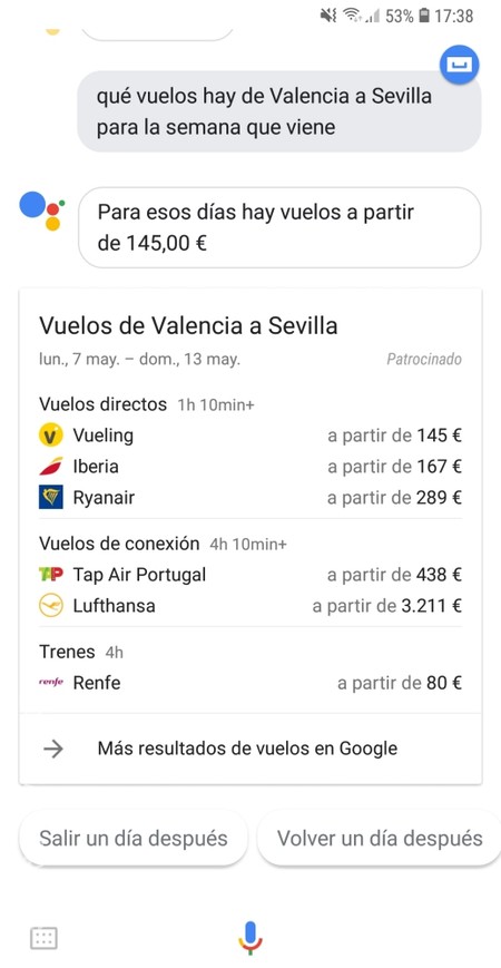 Así puedes pedir al Asistente de Google que busque tu próxima