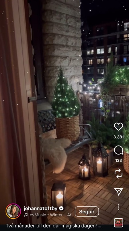 Decorar balcones en Navidad