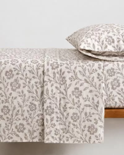 TRAMAS+ Juego de Sábanas 100% Algodón 90x190, Diseños Estampados, 3 Piezas