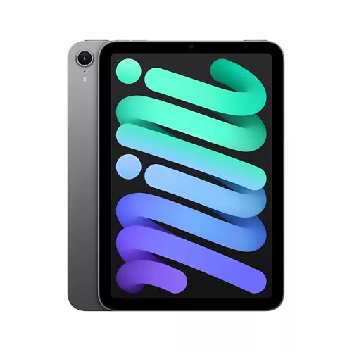 Apple iPad Mini (A17 Pro): 8.3 インチ Liquid Retina ディスプレイ、128 GB、Wi Fi 6E、12 Mpx 前面および背面カメラ、Touch ID、一日中自律走行可能 - スペース グレイ