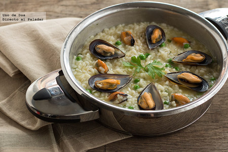 Arroz con mejillones. Receta