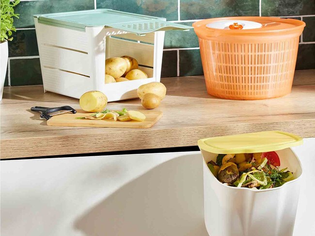 Cubo Plegable Cubo De Basura Colgante Con Tapa Para Puerta De