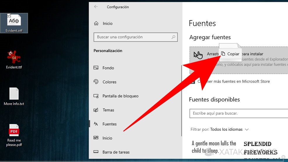 Fuentes en Windows 10: cómo instalarlas y gestionarlas