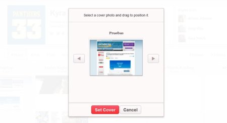Pinterest ya permite seleccionar las portadas de sus boards