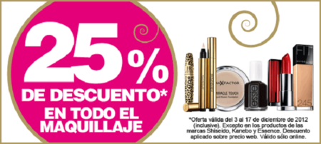 Últimos dos días con descuentos del 25% en grandes marcas de maquillaje en Bodybell