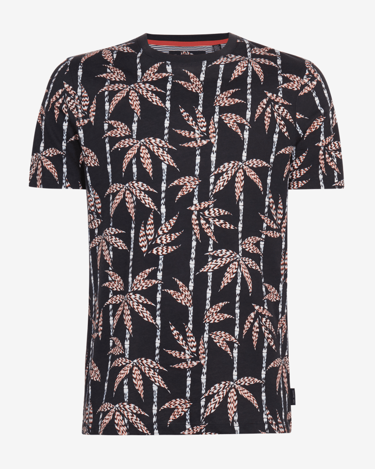 Camiseta modelo Bambook con palmeras