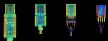 Si pensabas que dos cables USB-C eran iguales, espera a verlos con Rayos X. Que Apple cobre 149 euros por el suyo tiene sentido