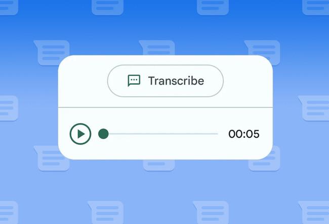 Transcribir Mensajes Google