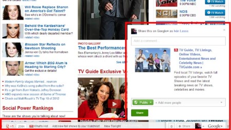 Empieza a dejarse ver la barra social de Google+ para webs