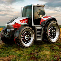 El Steyr Konzept promete ser un tractor eléctrico de rango extendido con cinco motores y un dron de mascota