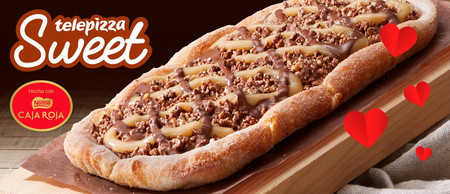 Una pizza con Caja Roja o 3 medianas por 8 euros en las ofertas de Telepizza durante San Valentín y el partidazo Champions