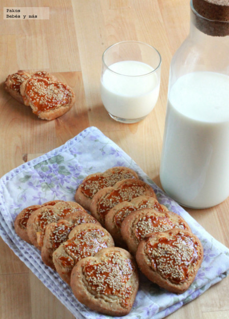 Corazones de miel y sésamo. Receta para San Valentín