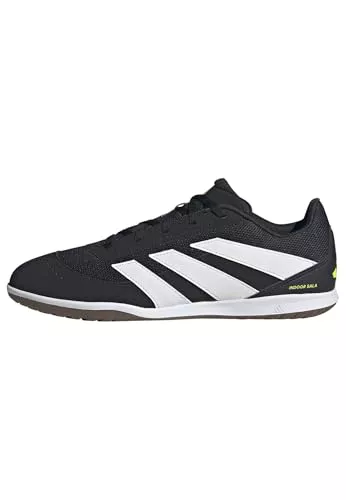 Adidas Unisex Club Indoor Sala Football Boots, Core Black/FTWR White/Lucid Lemon, 42 EU