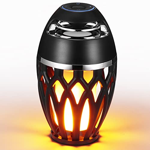 AOZBZ Noche Luces Bluetooth Altavoz 5.0, LED Llama Luz Altavoz Inalámbrico, IP65 Impermeable Al Aire Libre, Regalos para Hombres Mujeres, Decoraciones para Fiesta Jardín Casa