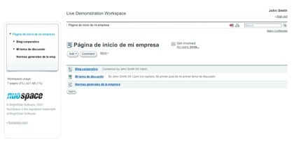 Nuospace, espacio web para las empresas