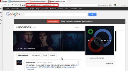 Google + ya admite las Vanity URL, direcciones personalizadas para tu página de empresa
