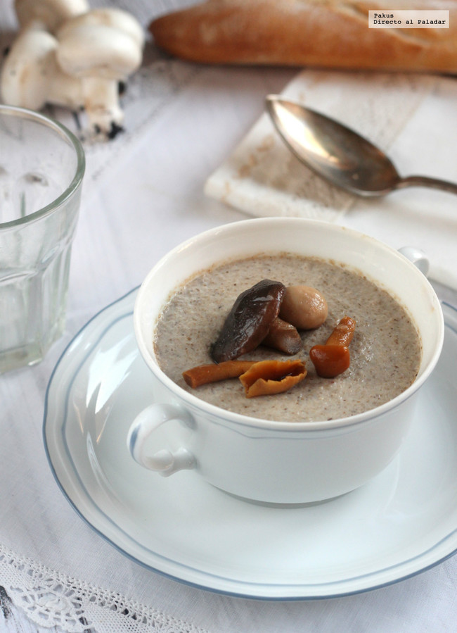 crema de hongos