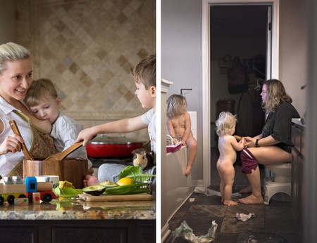 Las fotografías que muestran cómo es realmente el día de una madre